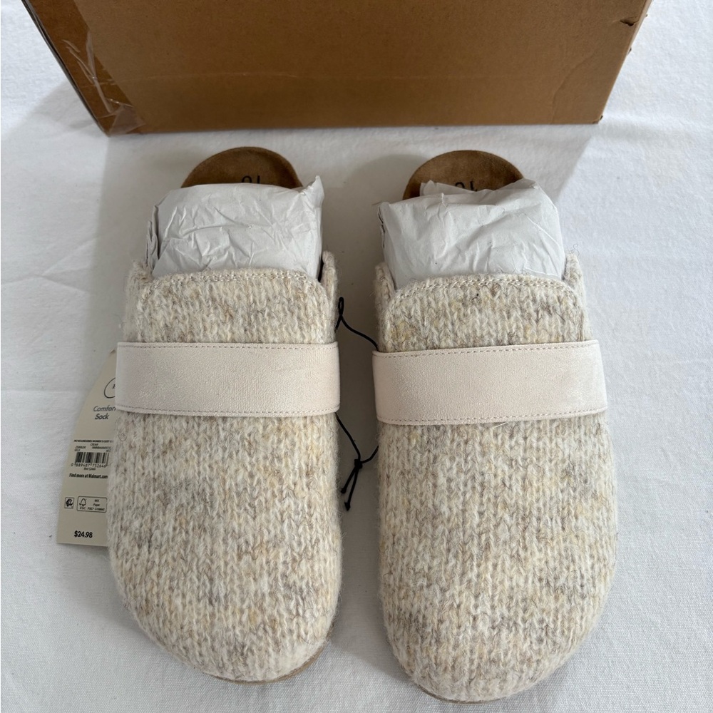 No Boundaries Tan Slip-On Sandals